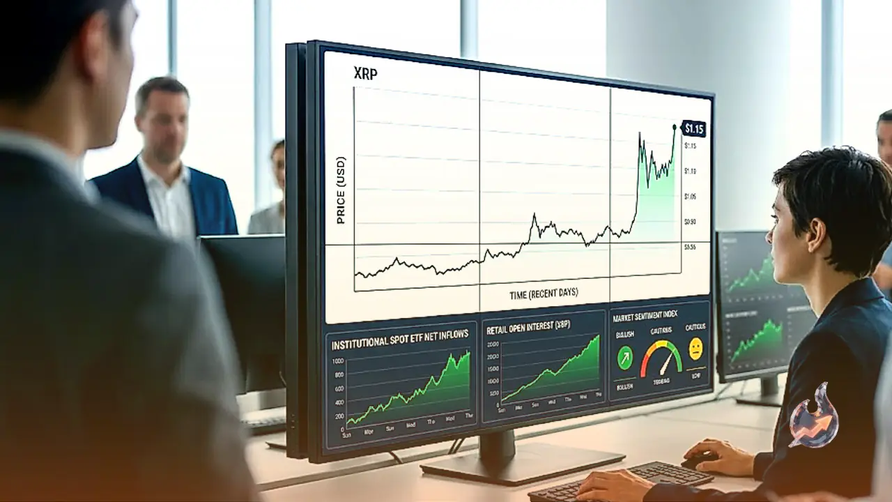 XRP Surges to $1.15 as Retail Open Interest and Institutional ETF Inflows Spark Market Recovery