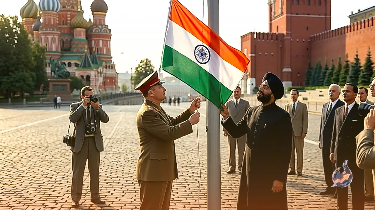 8 Days Before Independence: Mahatma Gandhi's Objections to the New Tricolor and its First Unfurling in Moscow