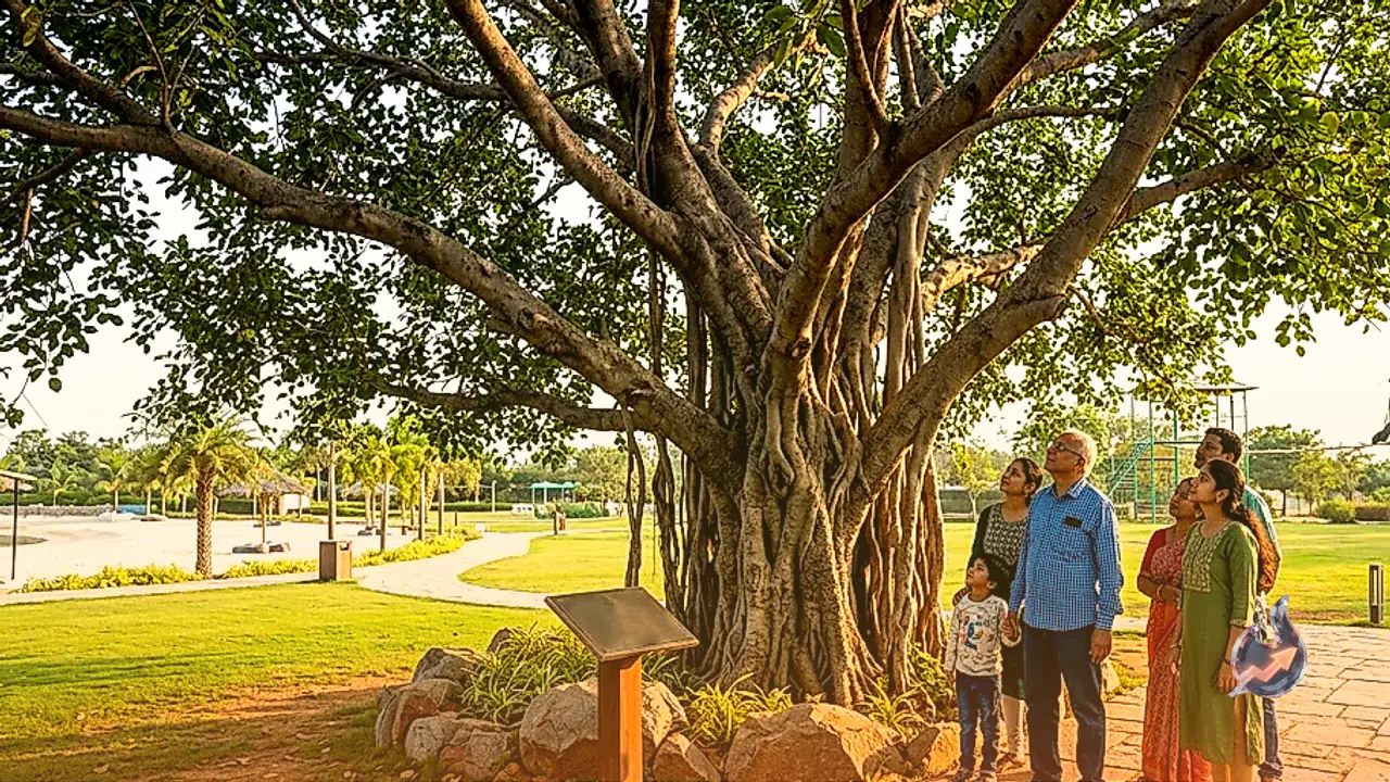 Inside the ₹150 Crore Hyderabad Park Where a Single Tree Costs ₹85 Lakh