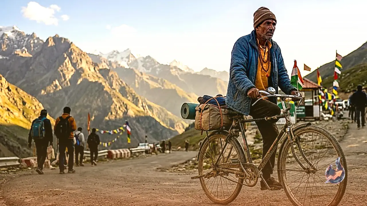 After 1500km on a bicycle, Auraiya's Babu Giri completes his 14th Amarnath Yatra and sets off for Kedarnath next