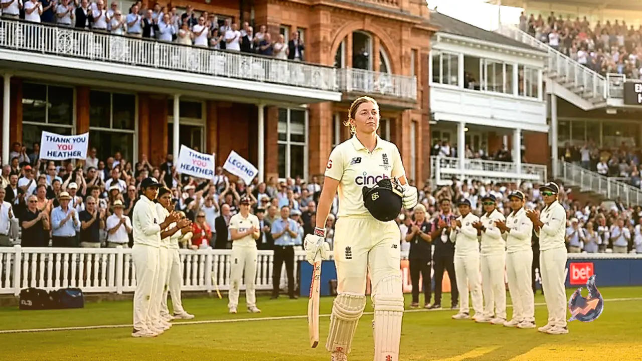 England's Heather Knight signs off with 13 runs and a Lord's ovation after a 16-year international career