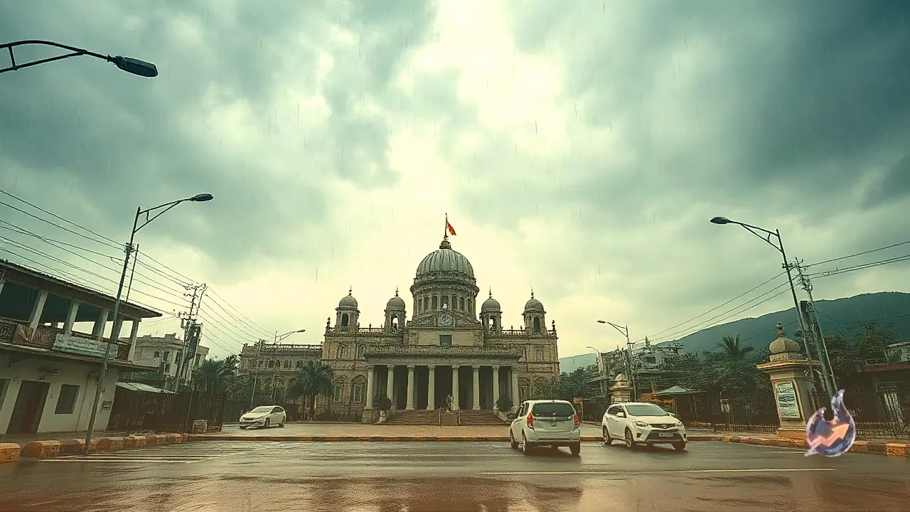 Heavy Rain Threatens Hills While Extreme Humidity Grips Plains Across Northern and Eastern India on September 16