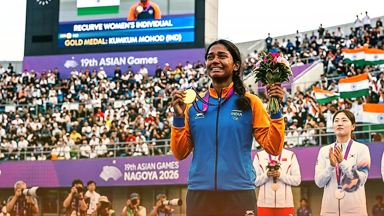 17-Year-Old Archer Kumkum Mohod Ends 48-Year Wait With Historic Recurve Gold at Asian Games 2026