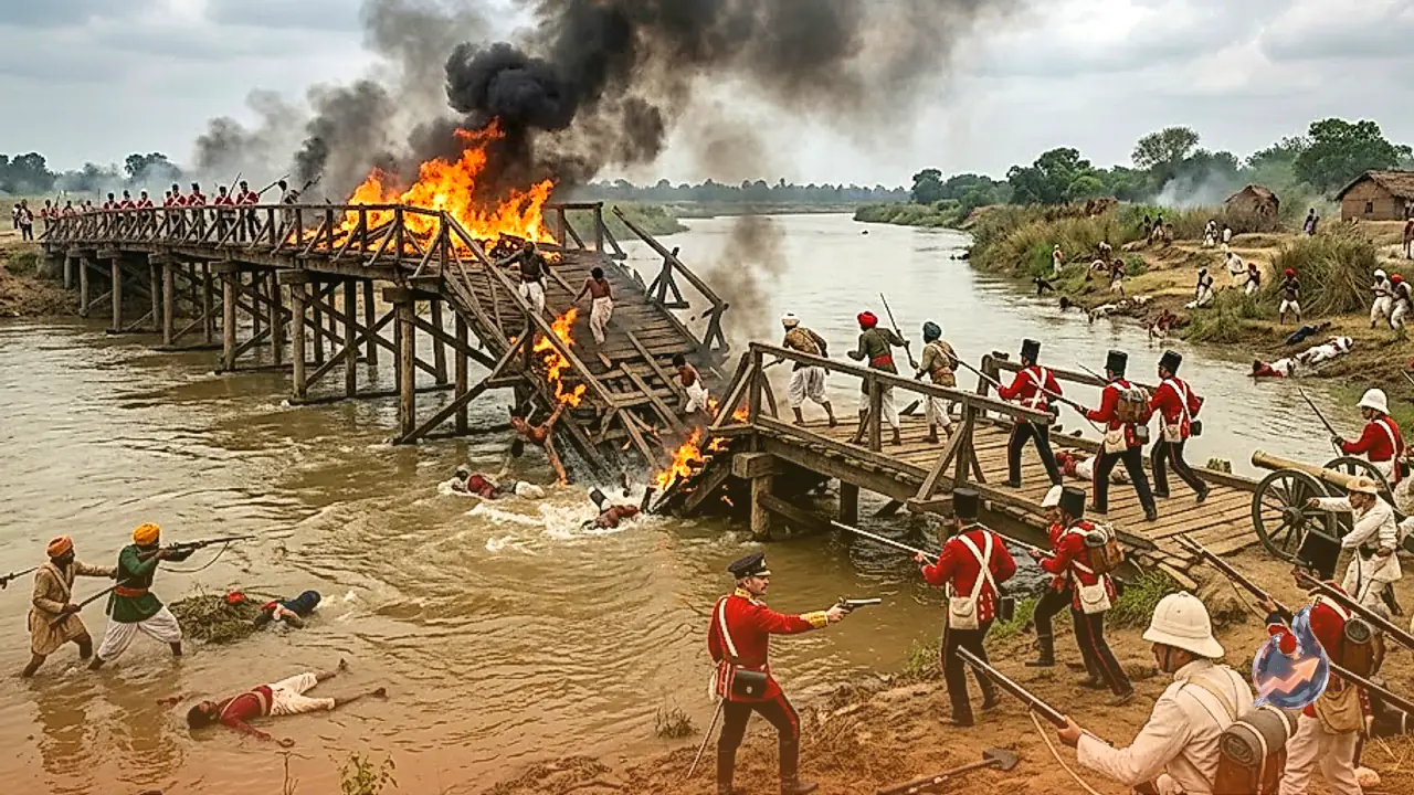 How British retaliation and a lost wooden bridge reshaped the geography of Sultanpur along the Gomti River