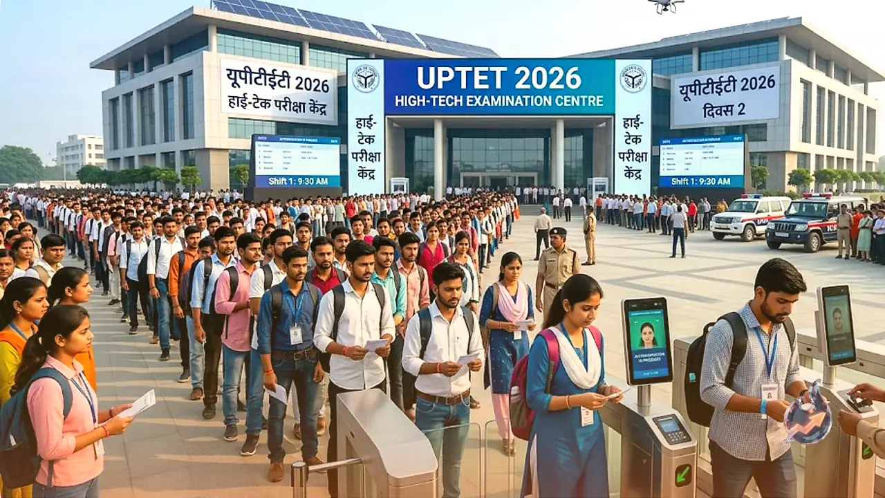 19 लाख अभ्यर्थियों के साथ यूपीटीईटी 2026 का दूसरा दिन, यूपी के हाईटेक सेंटरों में परीक्षा