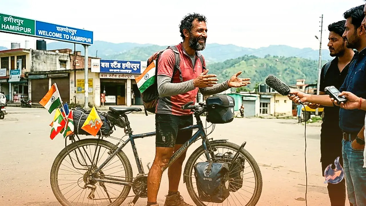 World Cyclist Somen Debnath Reaches Hamirpur After Covering 191 Countries, Shares Survival Stories From Taliban and ULFA Captivity