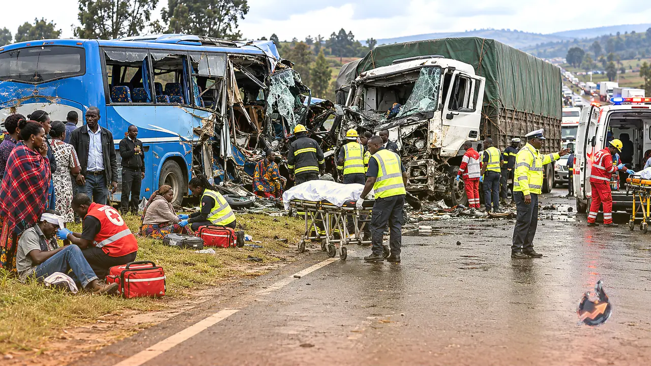22 Dead and Several Injured in Horrific Bus-Truck Collision in Kenya