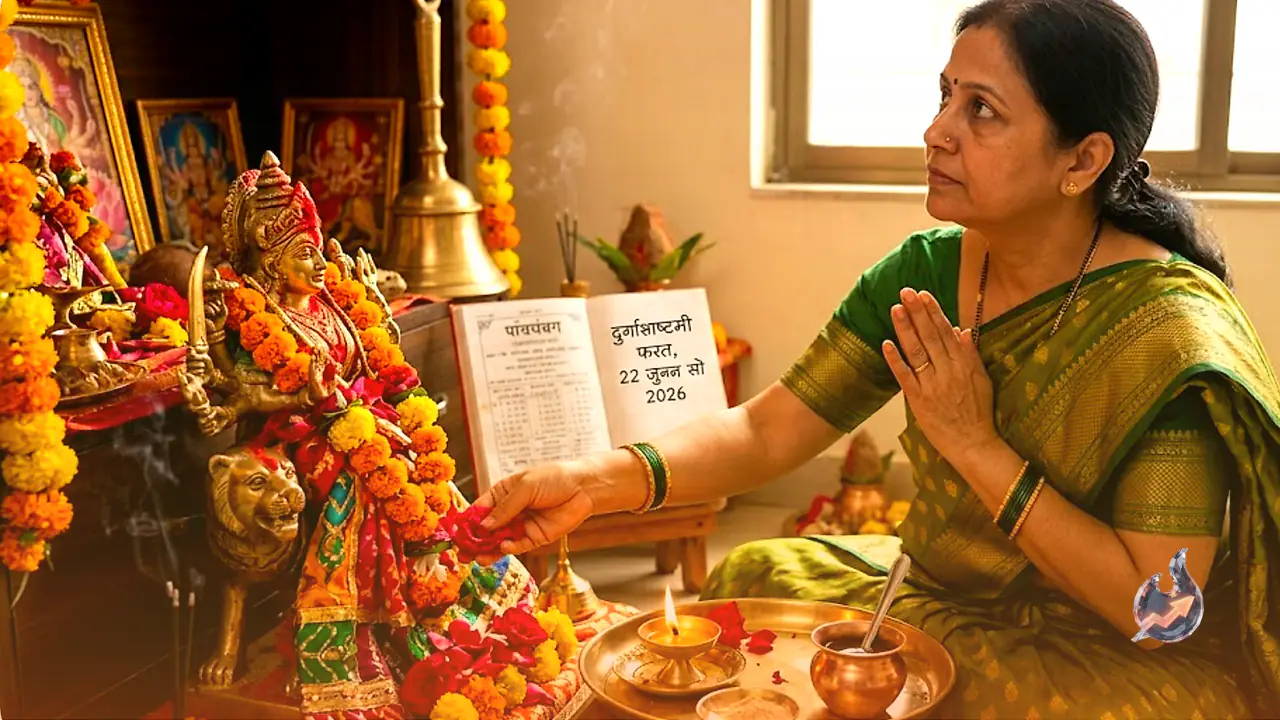 Panchang 22 June 2026: Durgashtami Fast and Mercury's Transit into Cancer Make for a Powerful Monday