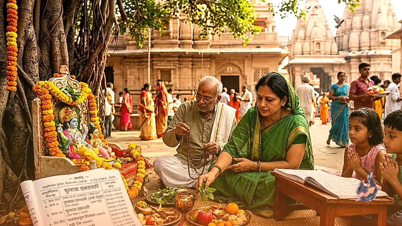 Today's Panchang 23 August 2026: Sawan Putrada Ekadashi and Ravi Yoga Alignment, Check Auspicious Timings and Rahu Kaal