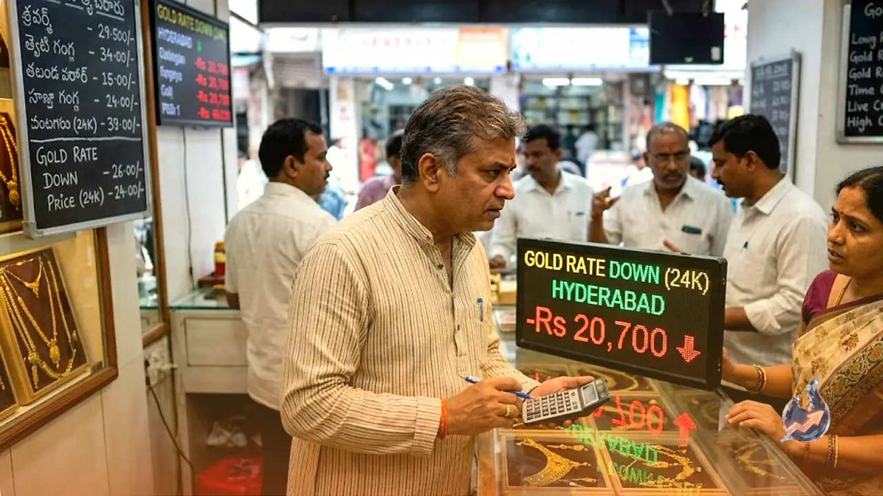 23 जून को सोने में भारी गिरावट: हैदराबाद में ₹20,700 और चेन्नई में ₹4,400 टूटे भाव