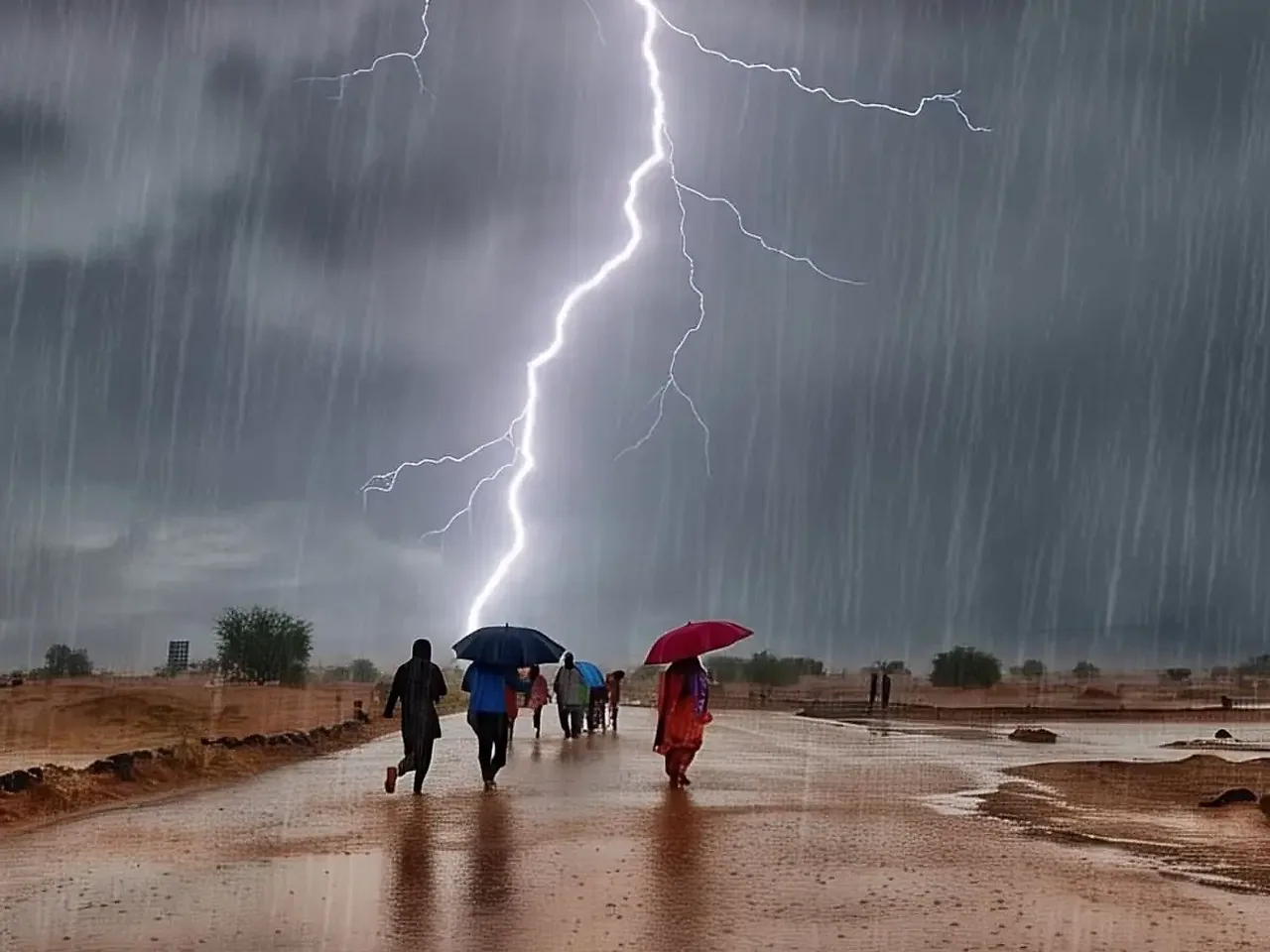Rajasthan Braces for June 14 Weather Swing: Thunderstorms and Dust Squalls Sweep In, but Sticky Heat Refuses to Leave