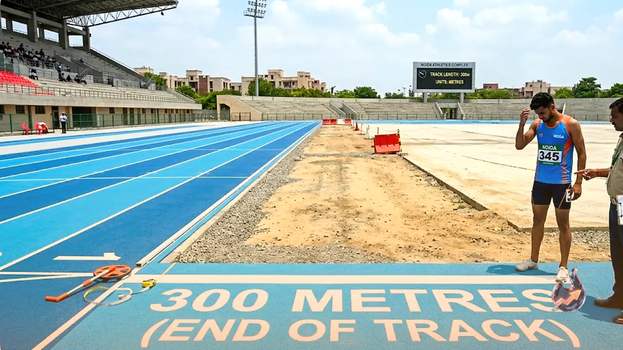 Noida's Rs 290 Crore Athletics Track Is 100 Metres Short of the International Standard Athletes Need