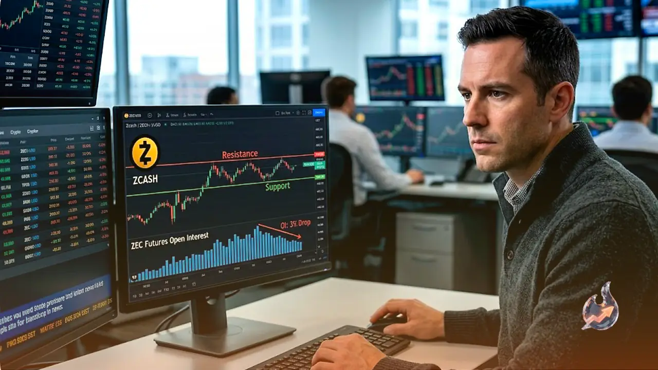 Privacy Coin ZEC Stalls Below $465 as Futures Traders Quietly Pull Back Their Bets