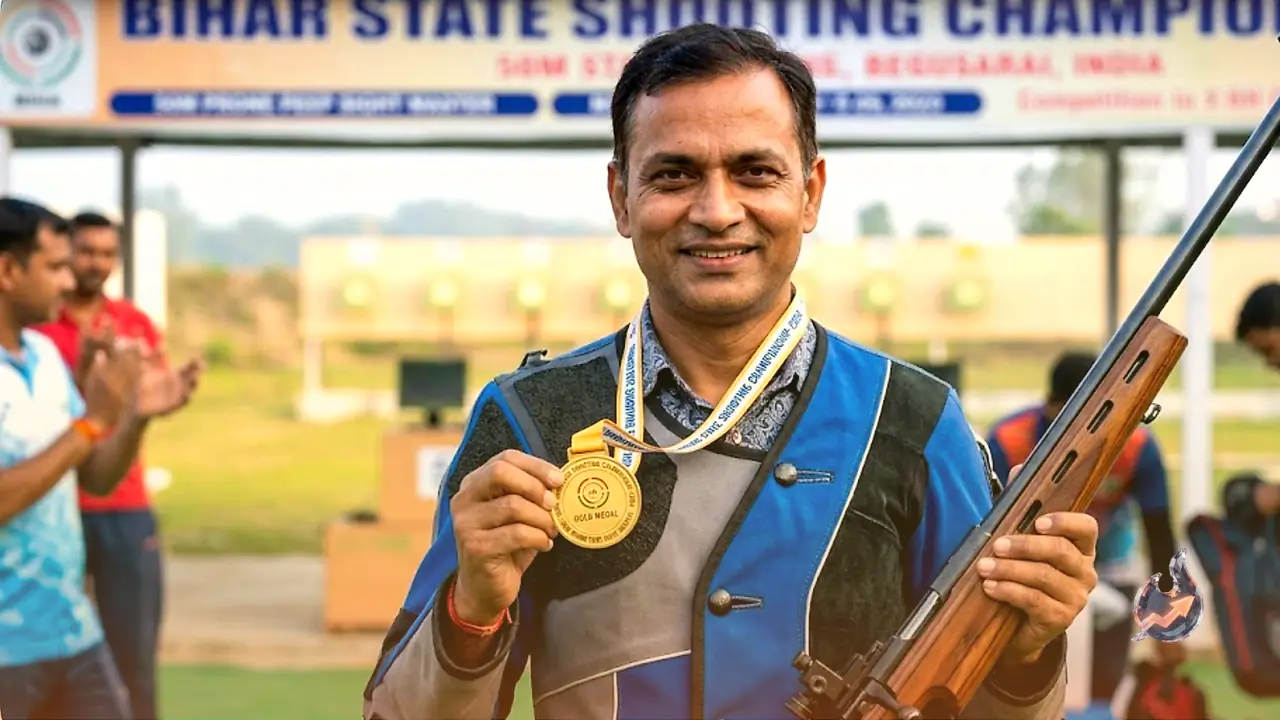 At 49, a Begusarai Doctor Picked Up a Rifle After Watching His Son, and Walked Away With State Championship Gold