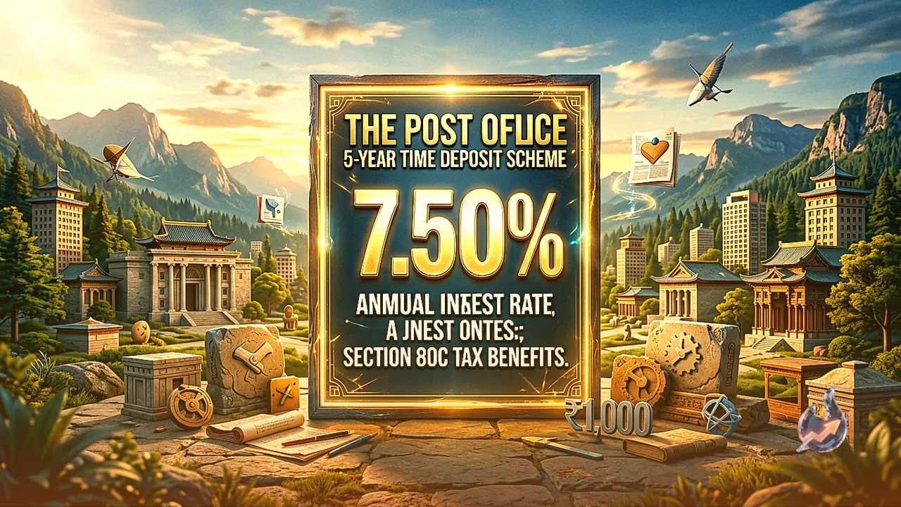 Post Office Time Deposit Offers 7.50% Return Over 5 Years With Tax Savings Under Section 80C