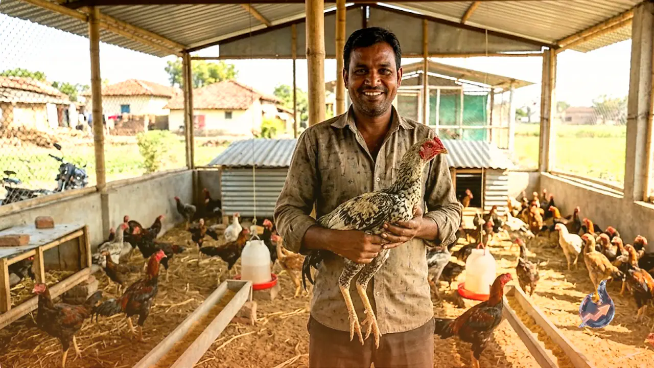 Burhanpur man turns a ₹5000 loan from a relative into a poultry business earning ₹25,000 a month