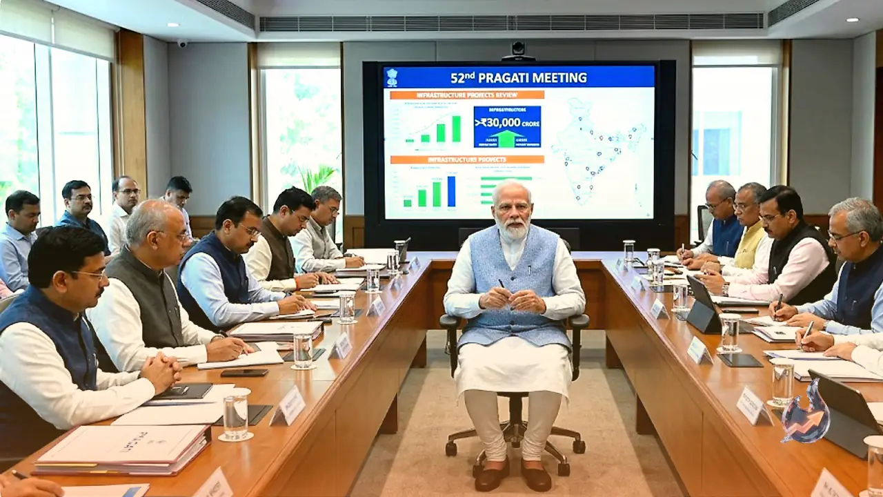 Narendra Modi Reviews Over ₹30,000 Crore Infrastructure Projects at 52nd PRAGATI Meeting