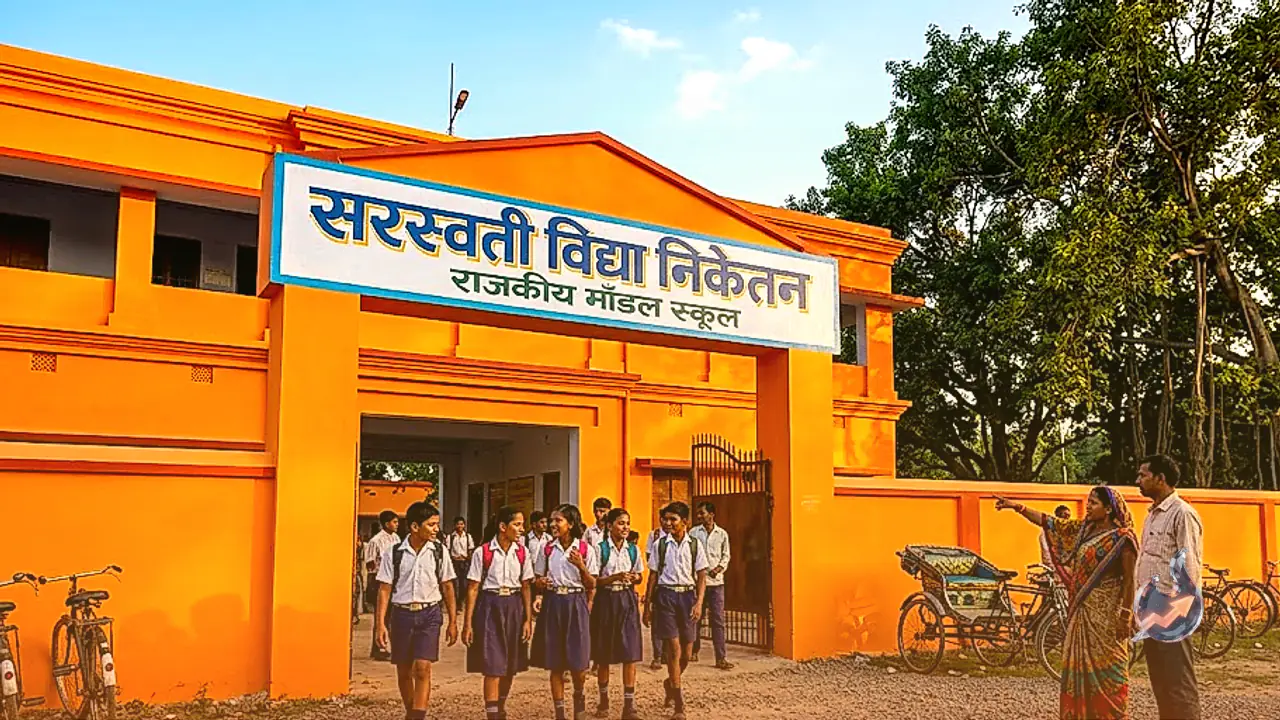 Bihar Paints 551 Model Schools Saffron, Minister Ties Colour Choice to Goddess Saraswati Amid Political Row