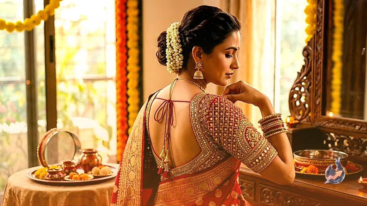 7 Trendy Blouse Designs to Elevate Your Karwa Chauth Saree Look, From Banarasi to Plain Drapes