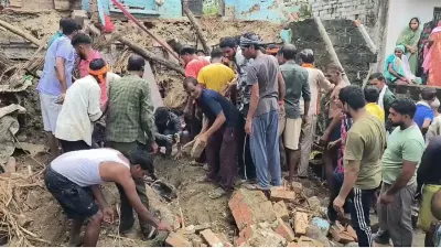 हिरनी गांव में बारिश के दौरान कच्चा मकान गिरा, परिवार के चार लोगों की मौत, बेटी अस्पताल में जिंदगी से जूझ रही