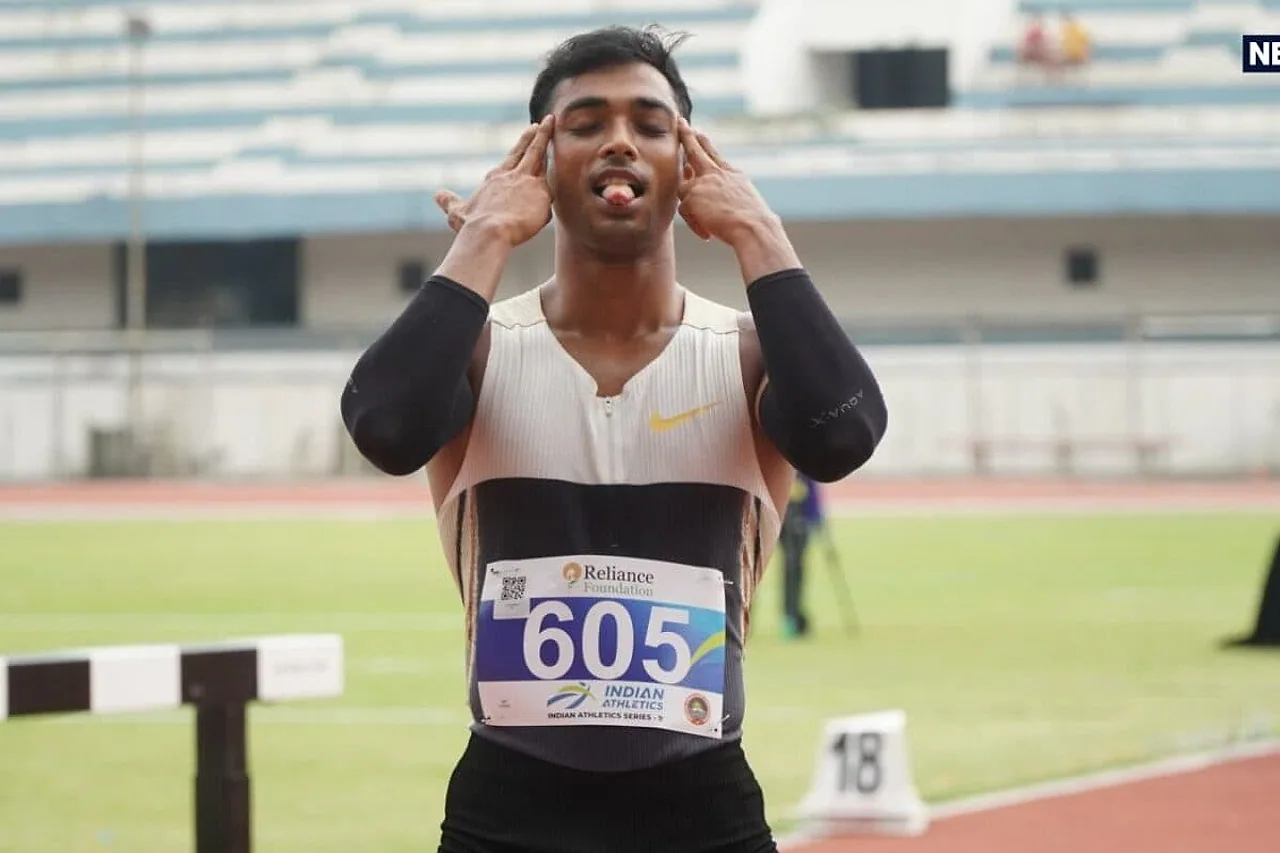 तेजस शिर्से ने 110 मीटर बाधा दौड़ में रचा इतिहास, 13.27 सेकंड में तोड़ा अपना ही राष्ट्रीय रिकॉर्ड