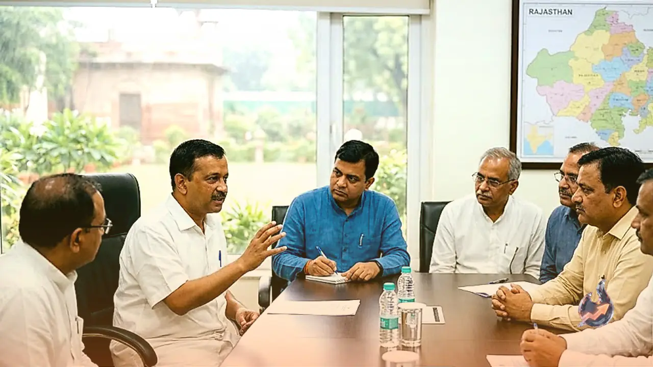 अरविंद केजरीवाल से मिले झालावाड़ के आप पार्षद, पंचायती राज चुनावों की रणनीति पर हुई खास चर्चा