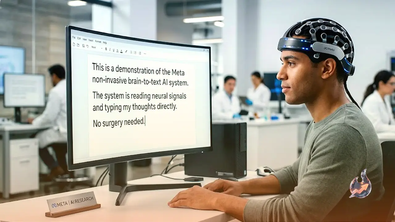 Meta's New AI Reads the Brain and Types for You, No Surgery Required