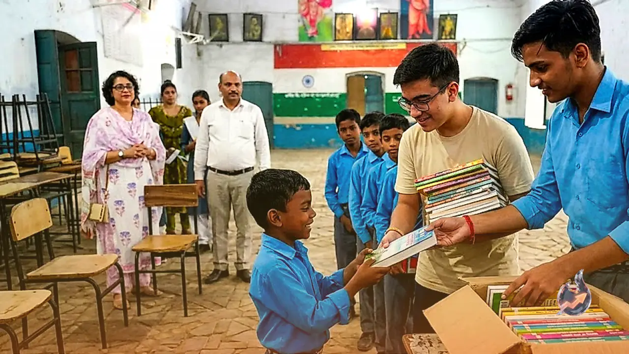 Abhiraj Singh and Brother Utkarsh Are Sparking a Reading Passion in Muradabad's Schoolchildren With Free Books