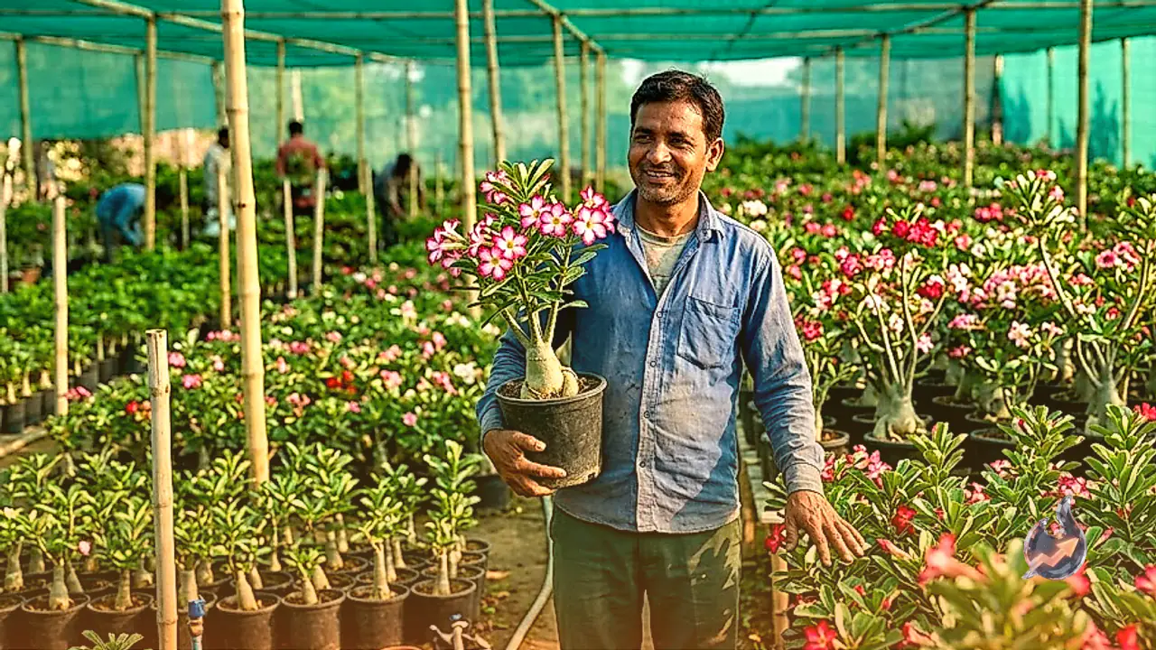 Commercial Adenium Cultivation Promises High Returns: How a 15 Rupee Investment in Desert Rose Yields Up to 700 Rupees