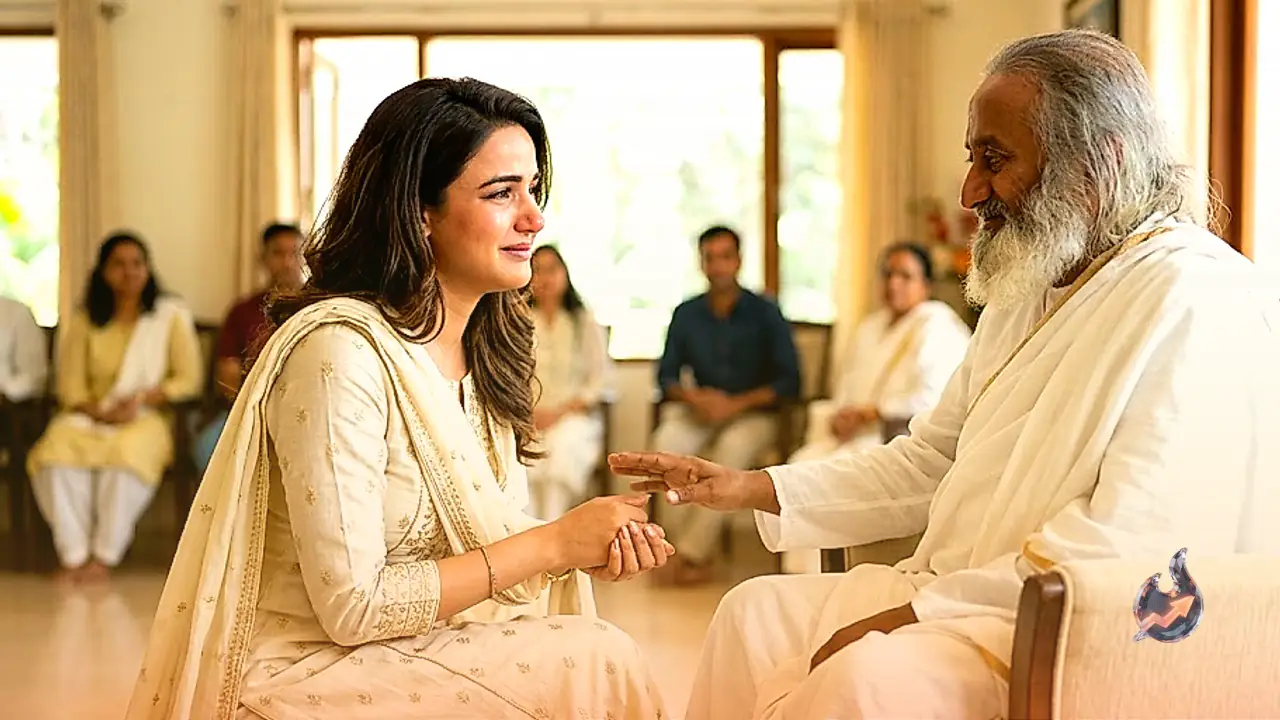 TV Actress Jasmine Bhasin Seeks Blessings From Spiritual Leader Sri Sri Ravi Shankar, Shares Emotional Experience
