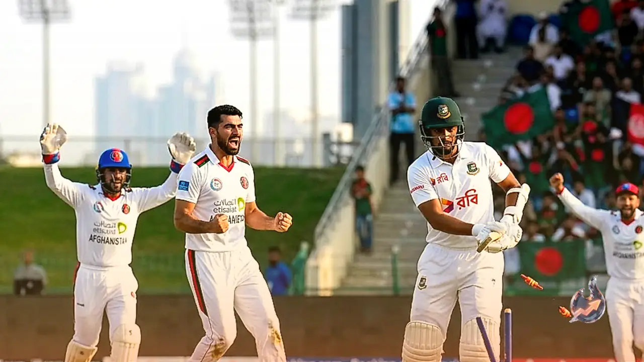 Afghan Pacers Spearhead Dramatic Fightback to Restrict Bangladesh to 317 for 8 on Opening Day