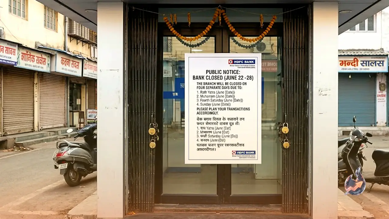 Banks Shut for 4 Days Next Week: Full Holiday List From June 22 to 28