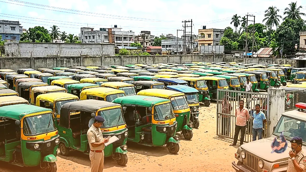 अगरतला में नो-एंट्री नियमों के उल्लंघन पर बड़ा एक्शन, 100 से अधिक ऑटो-रिक्शा जब्त