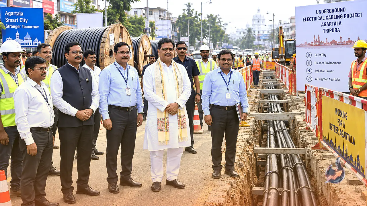अगरतला में बिजली नेटवर्क का कायाकल्प: 1,437 करोड़ रुपये की अंडरग्राउंड केबलिंग परियोजना की शुरुआत