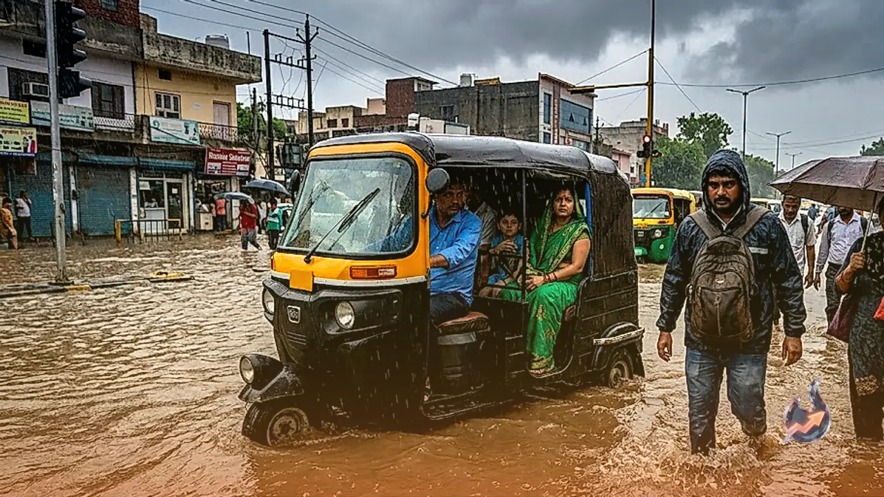 Monsoon Rampage at August Start: Heavy Rainfall Alert Issued for Fifteen States Including Delhi and Uttar Pradesh