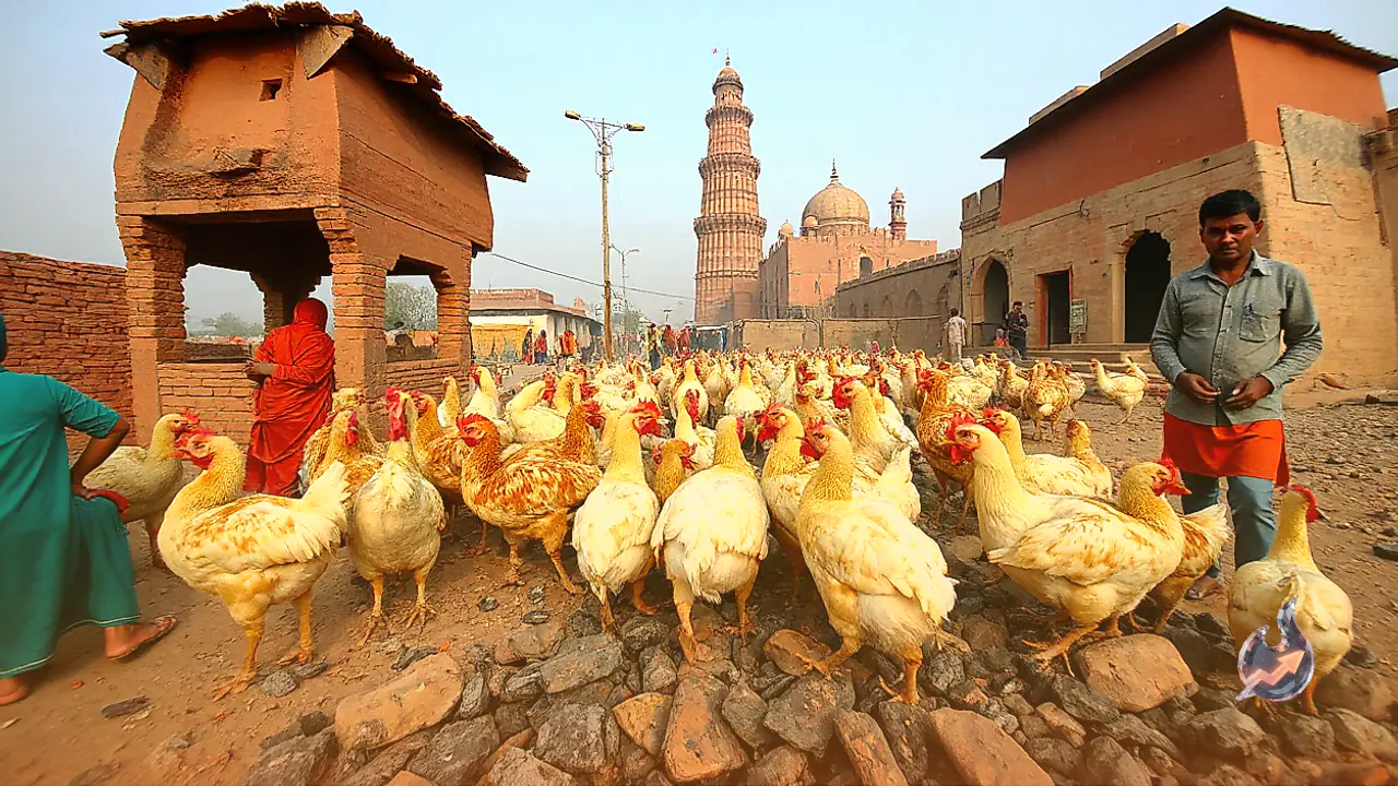 Agra Foodies Flock to Prachi Tower for Traditional Earthen Pot Handi Chicken Slow-Cooked on Coals
