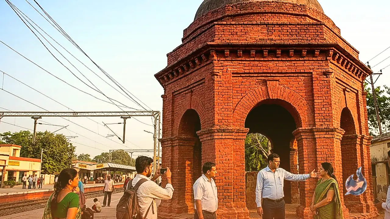 Historic Water Tower Built with Red Kakaiya Bricks Near Agra Idgah Station Draws Visitor Attention