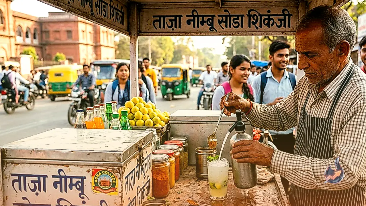 आगरा की मशहूर शिकंजी: 10 साल से कॉलेज के पास मिल रहा है नींबू-सोडा का यह खास जायका