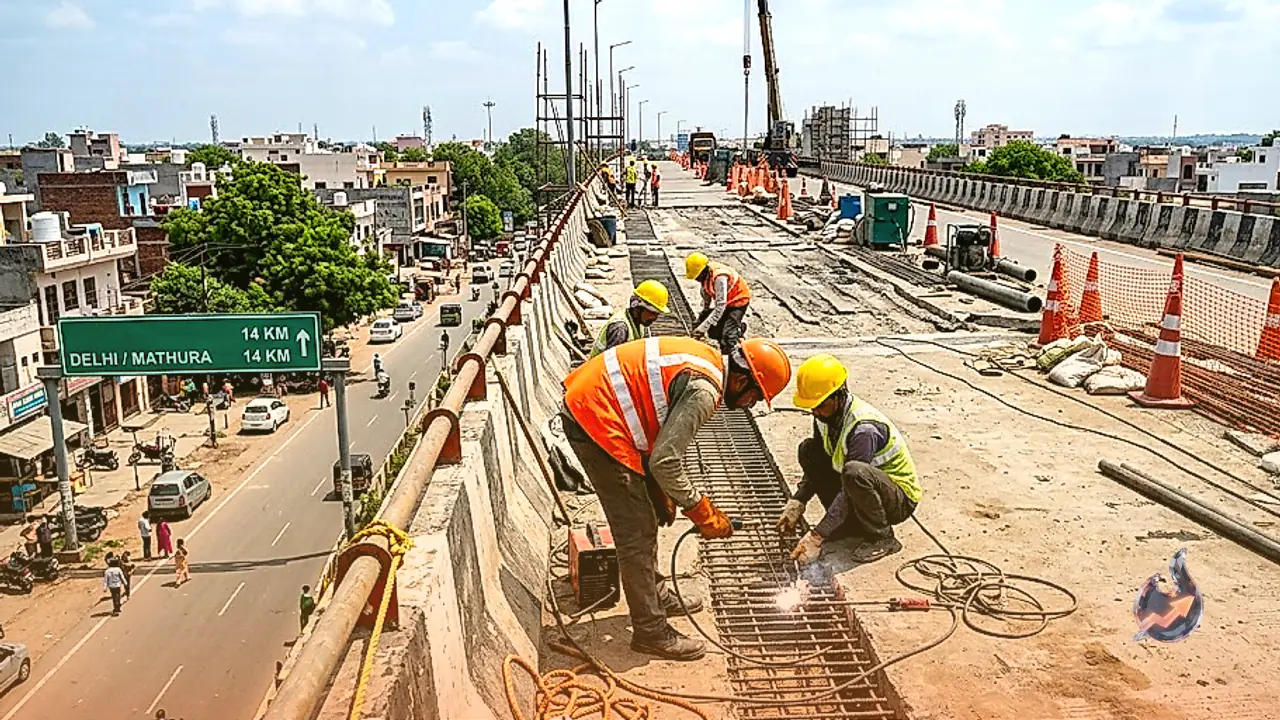 Agra Shastri Puram Tej Pul Under Repair, Both Lanes Set to Reopen for Commuters by October 15