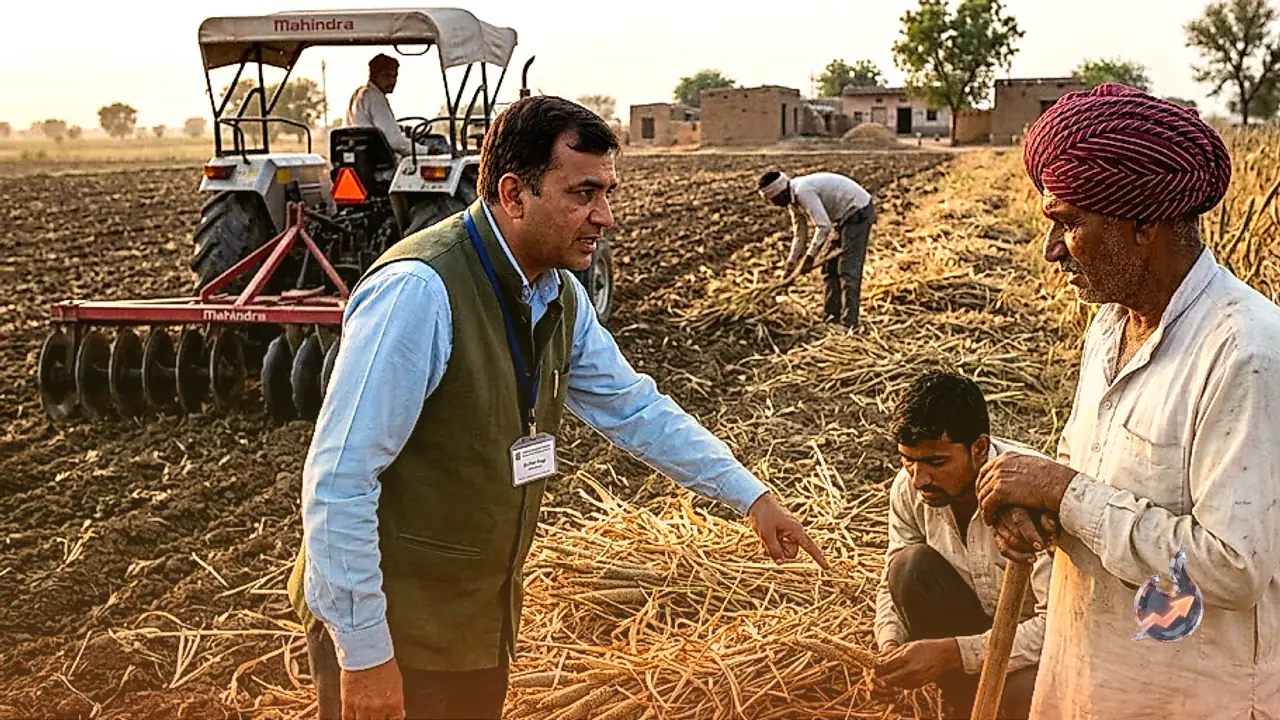 Agricultural Experts Advise Rajasthan Farmers on Bajra Stubble Management Ahead of Rabi Sowing