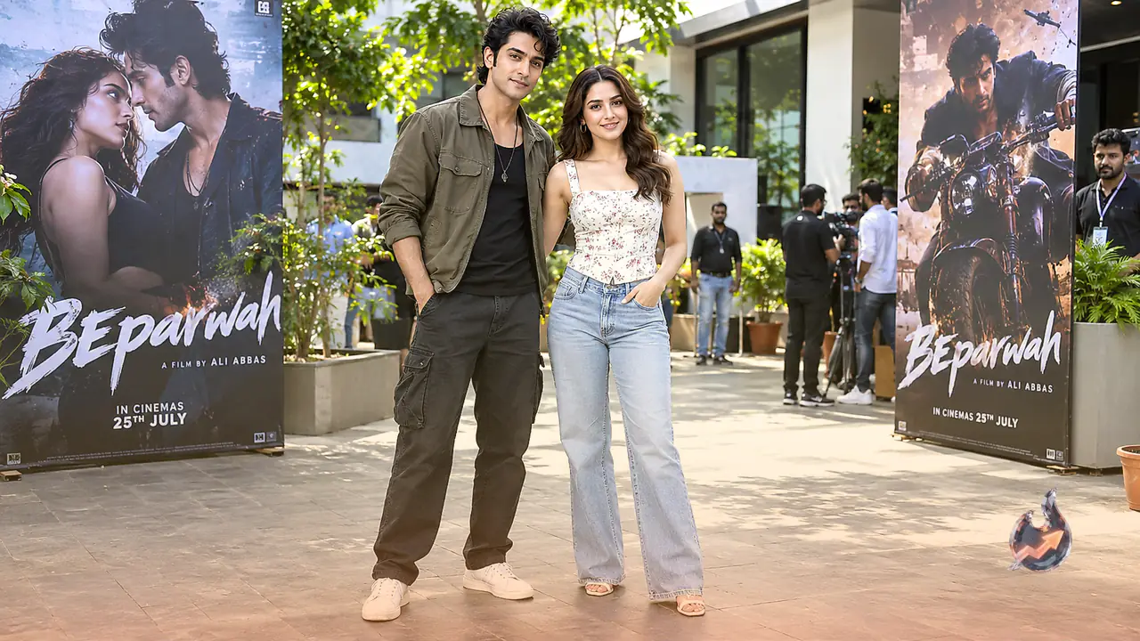 Ahaan Panday and Sharvari Wagh Star in Beparwah: First Poster Drops for 2027 Romantic Action Drama