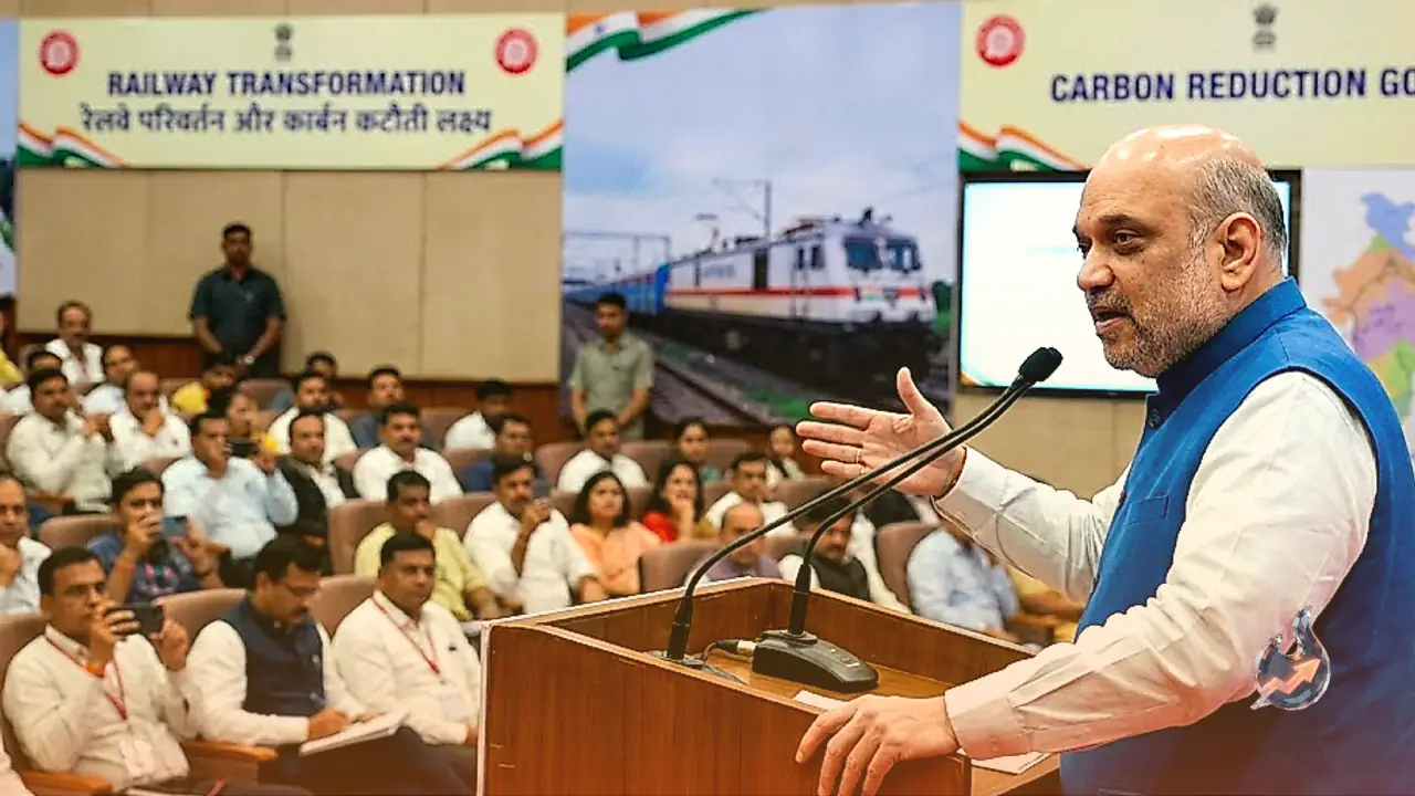 Amit Shah Details Massive Railway Transformation and Carbon Reduction Goals