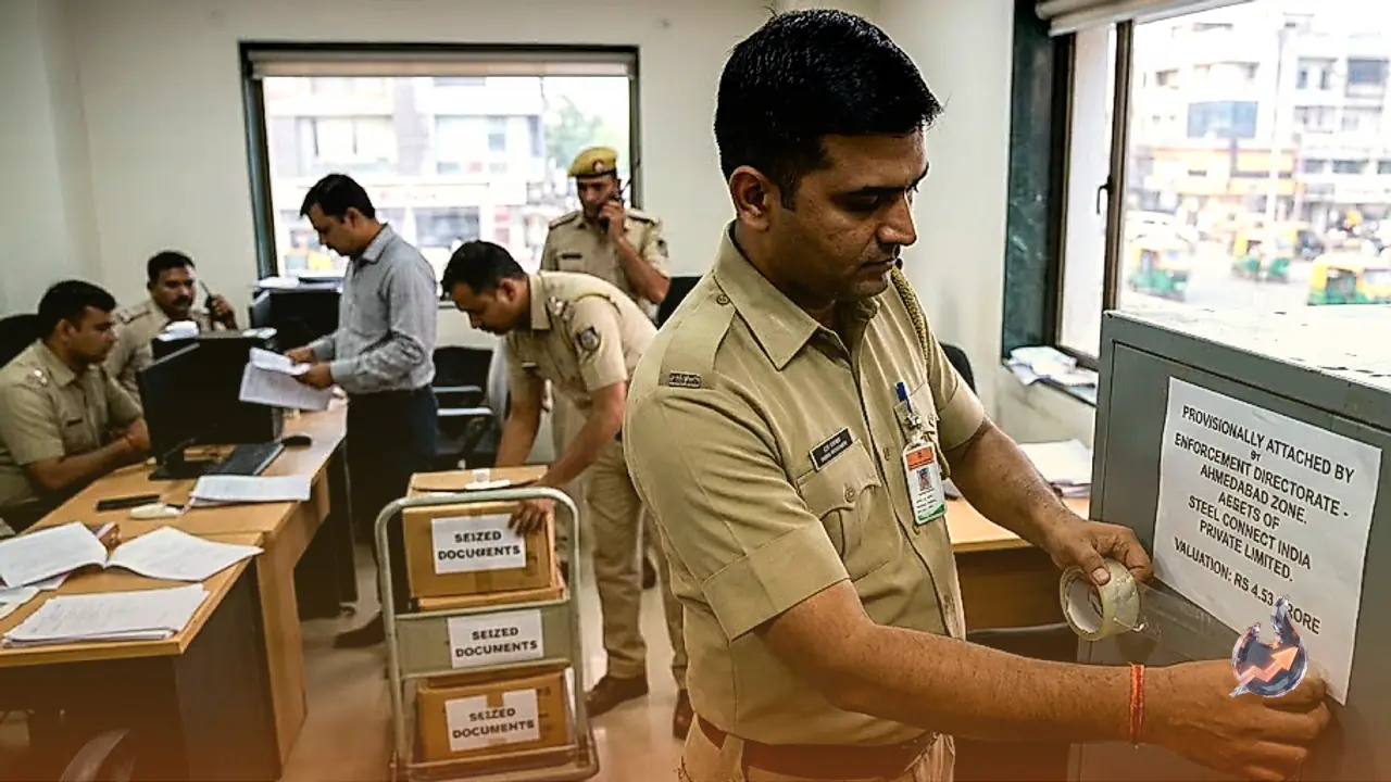 ED Cracks Down on Bank Loan Fraud in Ahmedabad, Attaches Rs 4.53 Crore Assets of Steel Connect India