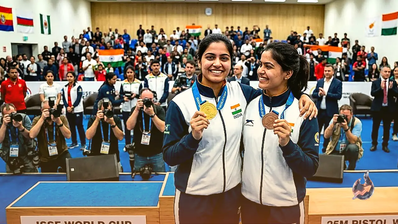 Esha Singh and Manu Bhaker Secure Gold and Bronze at ISSF World Cup 2026