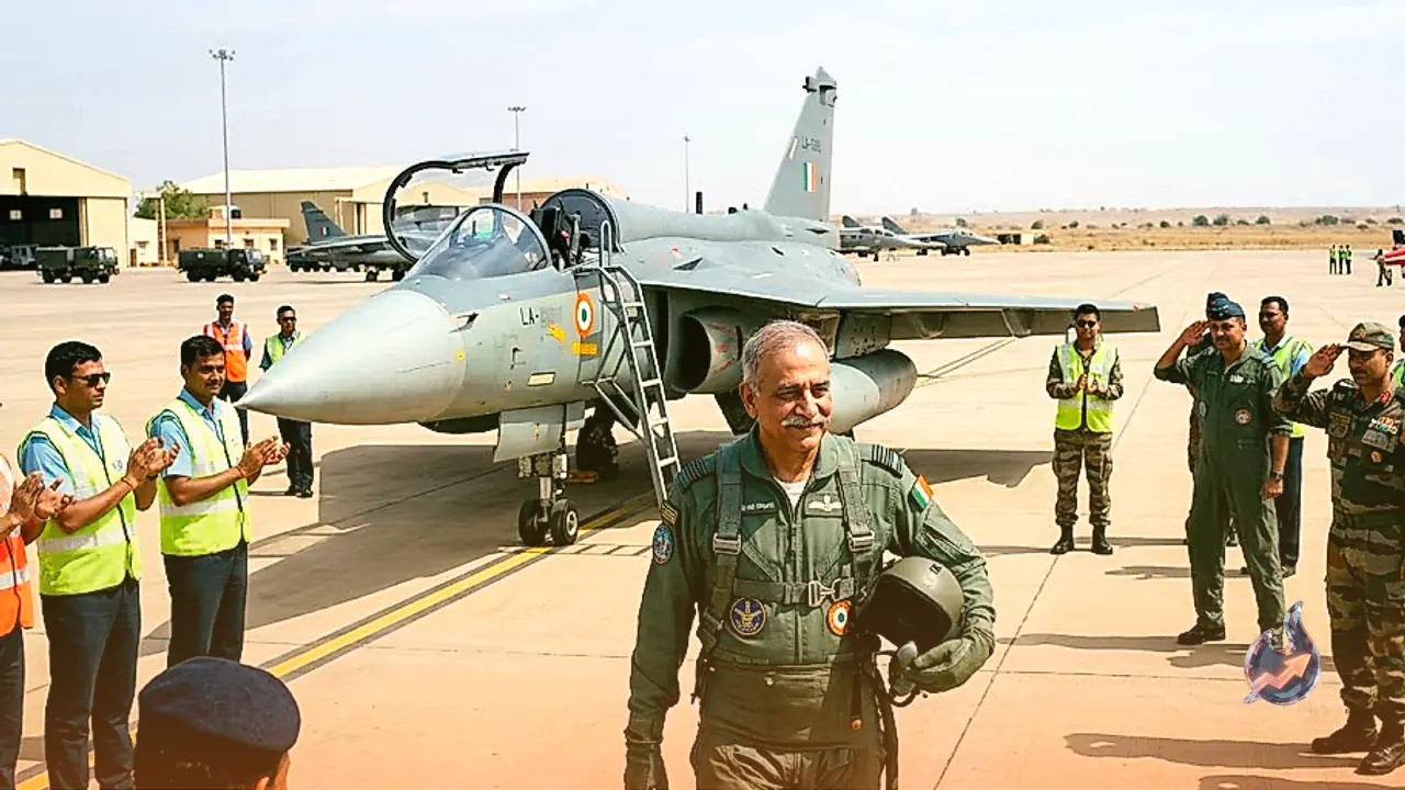 Air Chief Marshal AP Singh Flies Indigenous Tejas in Career Final Sortie as Tarang Shakti Concludes in Jodhpur