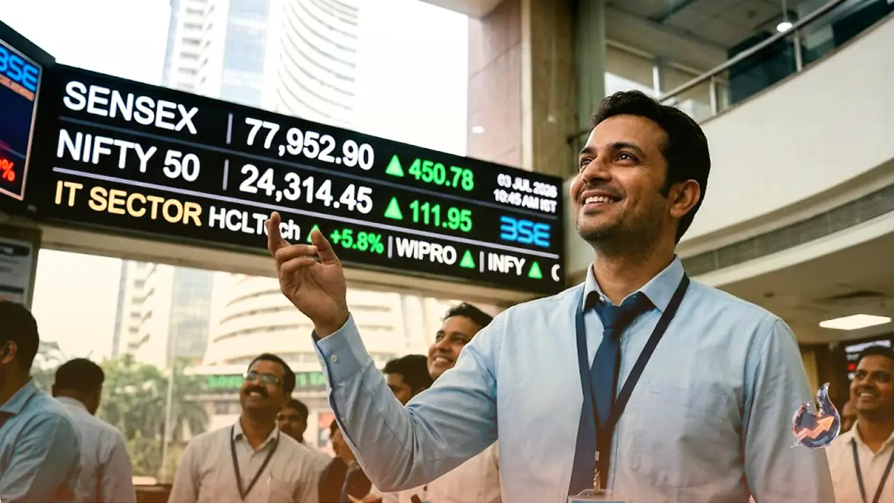 IT Stocks Fire Up Dalal Street as Sensex Jumps 450 Points and Nifty Reclaims 24,300