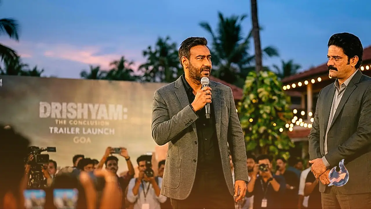 Ajay Devgn Faces Fresh Pressure in 'Drishyam: The Conclusion' as Official Trailer Launches at Grand Event in Goa