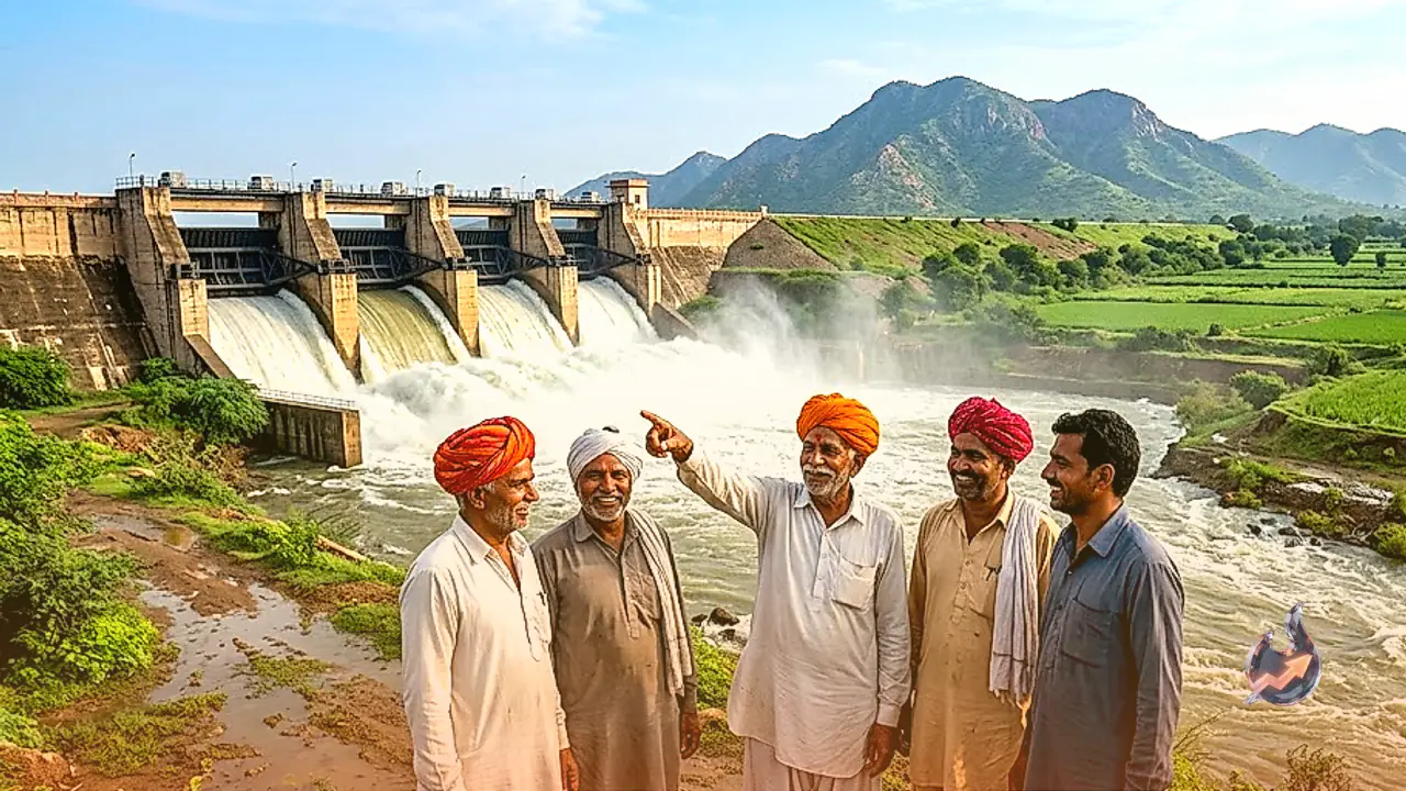 अजमेर की पहाड़ियों में तेज बारिश से लबालब हुआ गोविंदगढ़ बांध, नागौर के 1000 किसानों को मिलेगा लूणी का मीठा पानी
