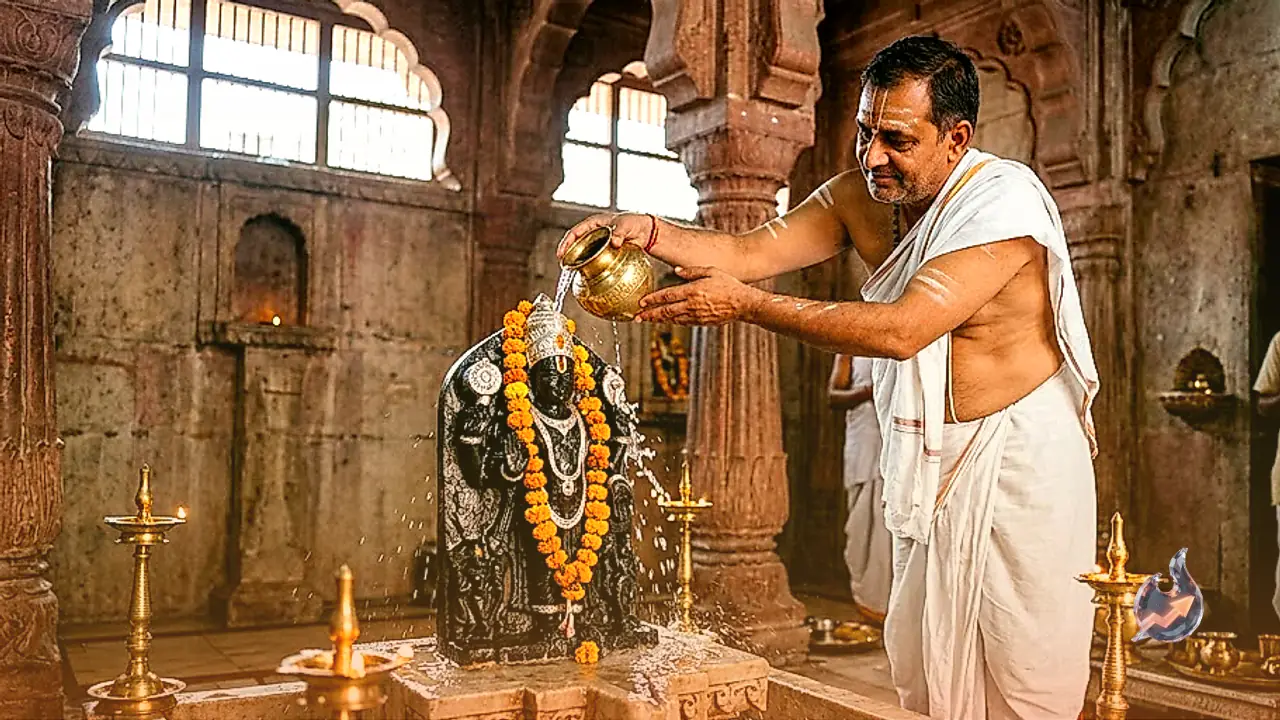150-Year-Old Charbhuja Nath Temple in Ajmer Bathes Deity in Harvested Rainwater