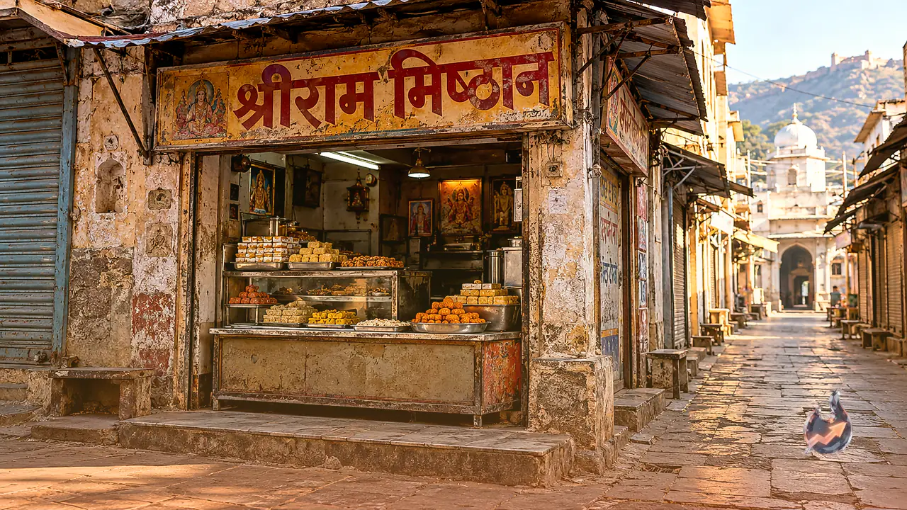 Ajmer's Unique Four-by-Four Feet Sweet Shop Serving Traditional Flavors for Four Decades